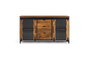 GINER Y COLOMER Buffet de style industriel en bois de manguier et métal noir